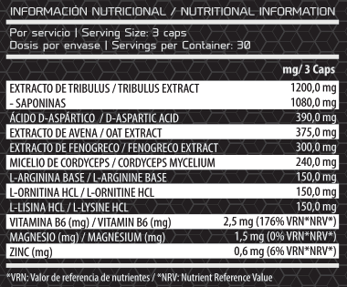 INFO NUTRICIONAL - ANDRO PRO